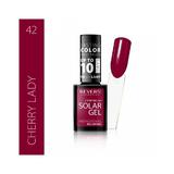 Lac de unghii solar gel, Revers, 12 ml, rosu inchis, nr 42, cherry lady