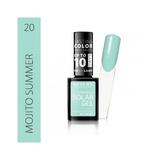 Lac de unghii solar gel, Revers, 12 ml, albastru, nr 20, mojito summer