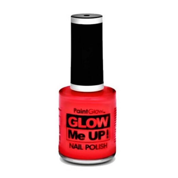 Lac de unghii Neon, stralucitor in lumina UV, Glow me up! , A06 Rosu