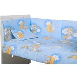 Lenjerie patut cu 5 piese 120x60cm Teddy Scarita Blue