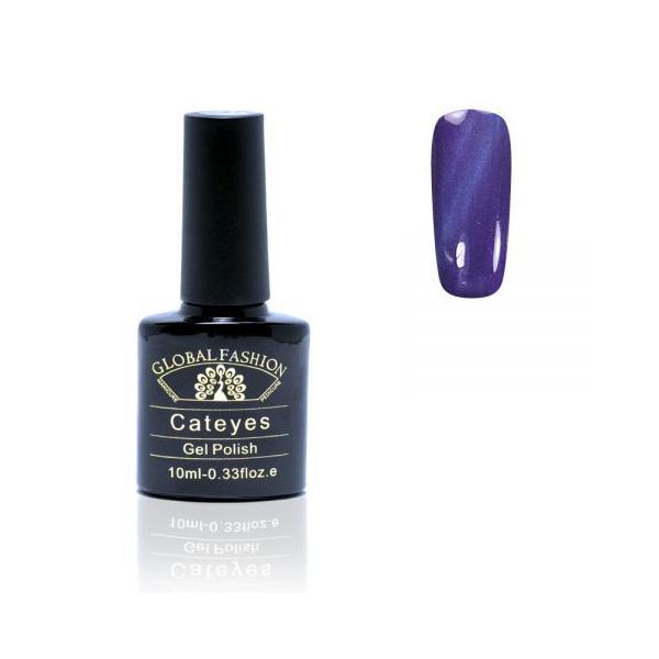 Oja semipermanenta, Global Fashion, Cat Eye, 10 ml, Violet 75