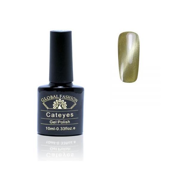 Oja semipermanenta, Global Fashion, Cat Eye, 10 ml, Verde 06