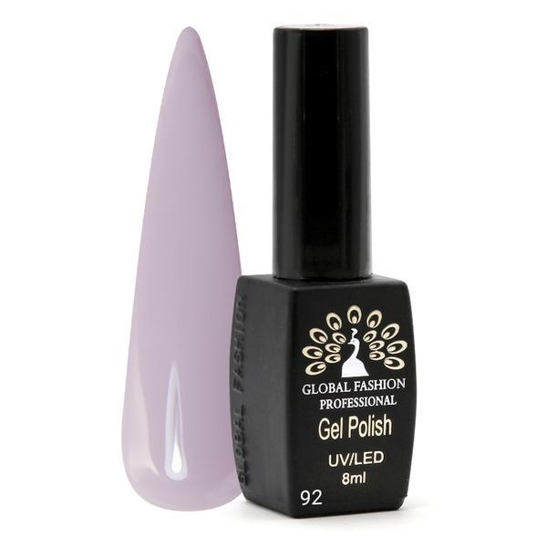 Oja semipermanenta, Global Fashion, Black Elite, 8 ml, Violet 092