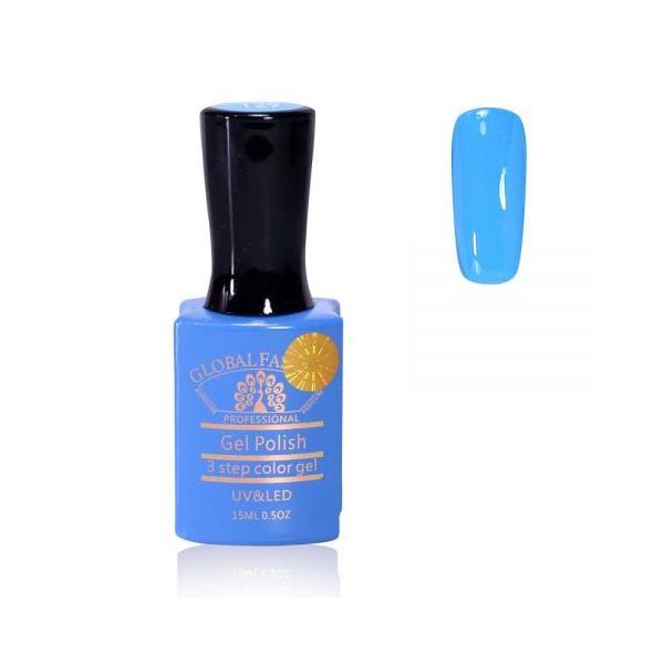 Oja semipermanenta, Global Fashion, Premium, 15ml, Albastru 129