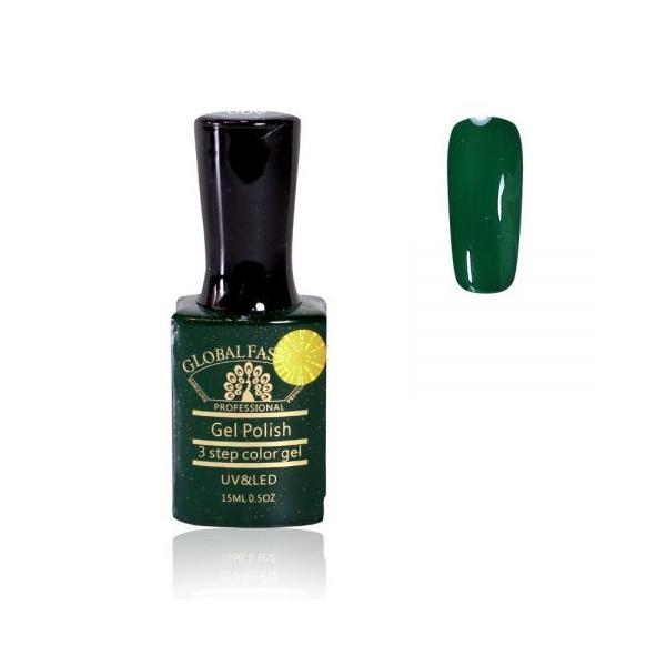 Oja semipermanenta, Global Fashion, Premium, 15 ml, Verde 009