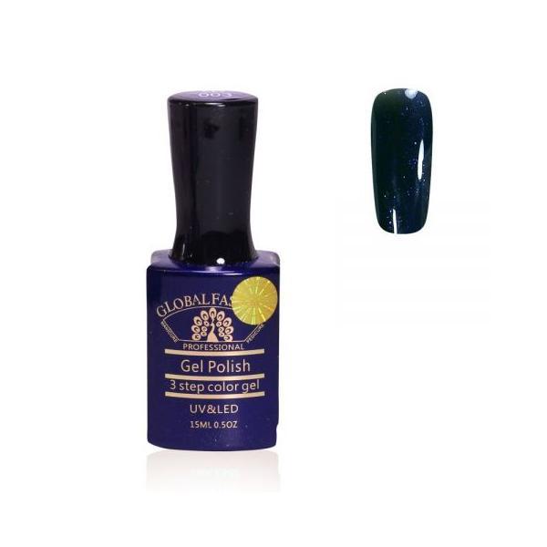 Oja semipermanenta, Global Fashion, Premium, 15ml, Albastru 003