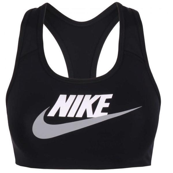 Bustiera femei Nike Swoosh Medium Support Graphic Sports Bra DM0579-010, L, Negru