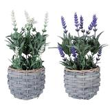 Set 2 flori artificiale Lavanda 11.5x23 cm