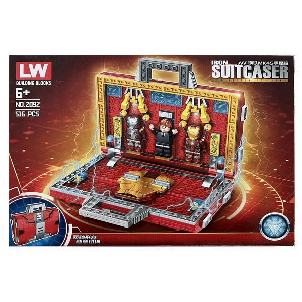 Set de constructie LW, Avengers Iron Man Suitcaser, 516 piese