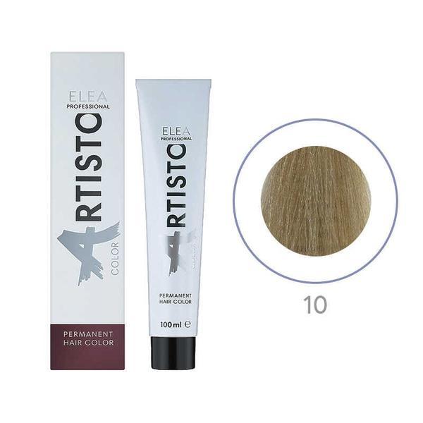 Vopsea permanenta pentru par Elea Professional Artisto Color, 10 Blond deschis, 100 ml