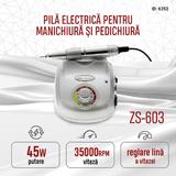 Freza electrica ZS-603 45W 35000 rpm, Silver