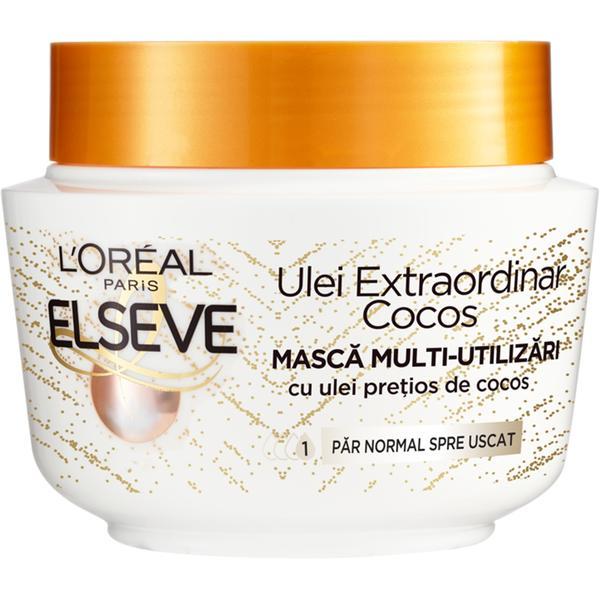 Masca de par, L’Oréal Paris, Elseve, cu Ulei Extraordinar de Cocos, 300 ml