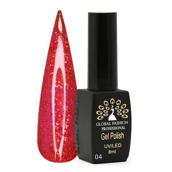 Global Fashion Shine Spectrum Red, 8 ml, Rosu 04