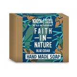 Sapun solid cu cedru albastru pentru barbati, Faith in Nature, 100 g