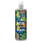 Gel de dus natural hranitor cu unt de shea si ulei de argan, Faith in Nature, 400 ml