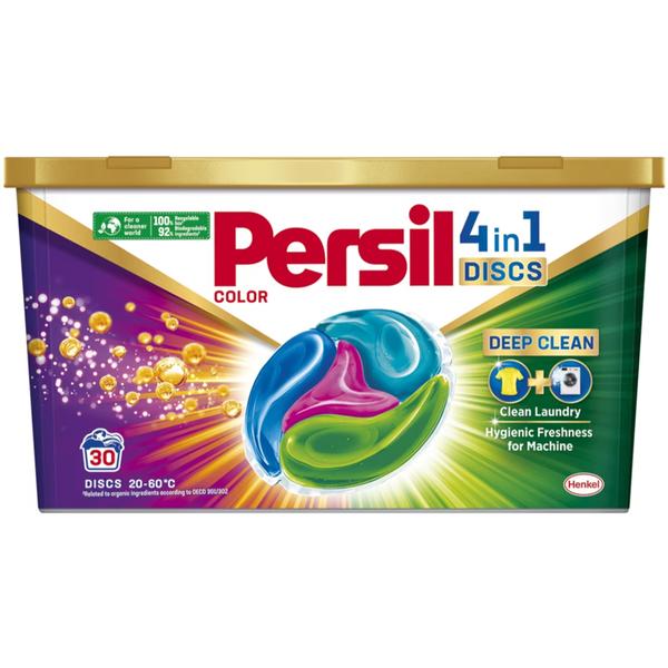 Detergent Capsule pentru Rufe Colorate - Persil Disc Color 4 in 1 Deep Clean, 30 buc