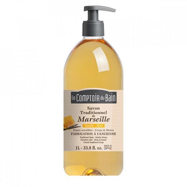 Sapun de Marsilia Vanilie-Miere Le Comptoir du Bain 1000ml