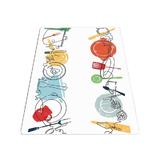 Covor de bucatarie Dessin Cuisine, Multicolor, anti-alunecare, lavabil, 80 x 200 cm
