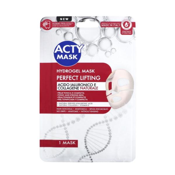 Masca de Fata cu Hidrogel Acid Hialuronic si Colagen Natural - Acty Mask Hydrogel Mask Acido Hyaluronic & Collagene, 1 buc