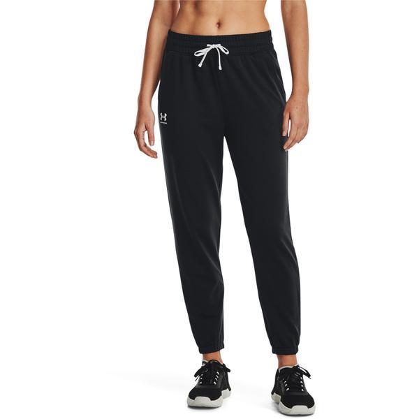 Pantaloni femei Under Armour Rival Terry 1369854-001, L, Negru