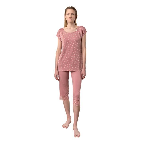 Pijama de dama Vamp,18048,M,micromodal,roz