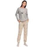 Pijama dama  Vamp 15383,S,Bumbac ,Gri 