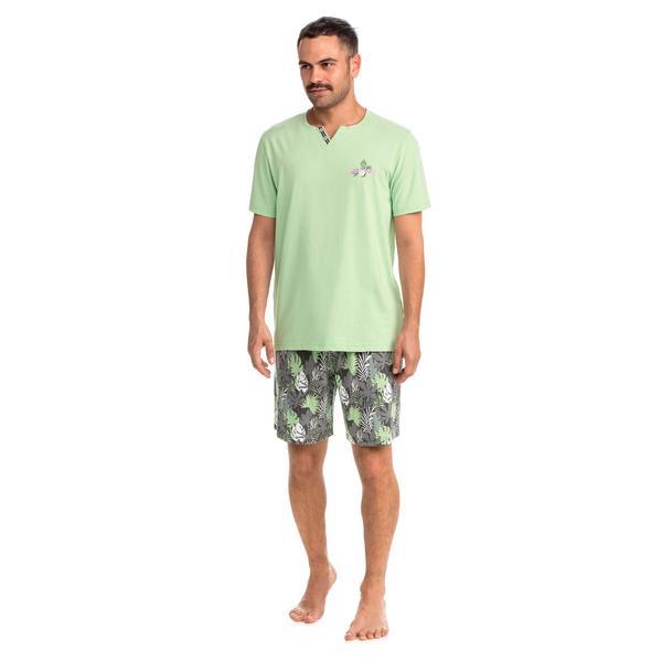 Pijama de barbati Vamp 14716,L,bumbac,verde fistic