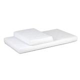 Set saltele pentru copii YappyGrow 190x70x11 cm (140x70x11 cm + 50x70x11 cm ) fibra de cocos si spuma, Husa detasabila si lavabila, 100% Bumbac, YappyKids, Alb