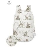 MimiNu - Sac de dormit pentru bebelusi, De iarna, Din bumbac, Cu fermoar lateral, Cu capse pe umar, 70 cm, 0 – 6 luni, 2.5 Tog, Design, Calm Forest Beige