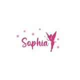 Sticker decorativ, Zana Sophia, roz, 26x40 cm