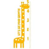 Sticker decorativ, Metru Girafa, galben, aprox 158x55 cm