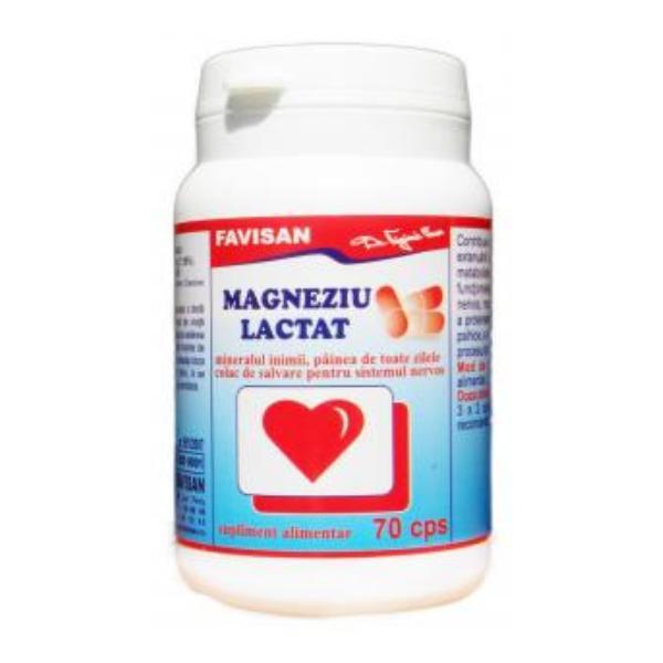 SHORT LIFE - Magneziu Lactat Favisan, 70 capsule