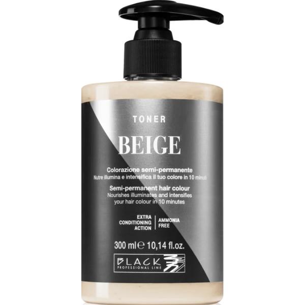 Toner Semi-Permanent - Toner Beige Black Professional, nuanta Beige, 300 ml