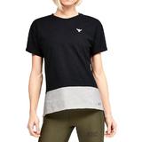 Tricou femei Under Armour Project Rock Charged 1355716-001, S, Negru