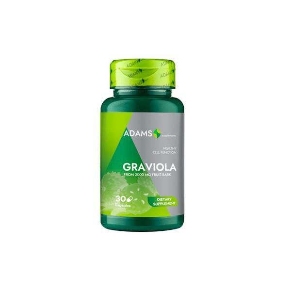 Graviola Adams Supplements, 500mg, 30 capsule