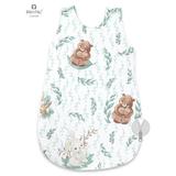 MimiNu - Sac de dormit pentru bebelusi, De iarna, Din bumbac, Cu fermoar lateral, Cu capse pe umar, 70 cm, 0 – 6 luni, 2.5 Tog, Lulu Natural