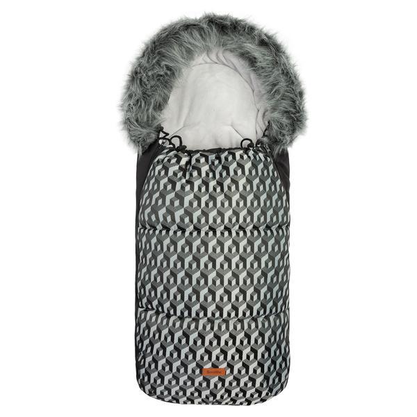 Sac de iarna Sensillo OLAF Fleece 100x45 cm Gri/Cuburi