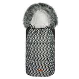 Sac de iarna Sensillo OLAF Fleece 100x45 cm Gri/Cuburi