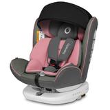 Lionelo - Scaun auto Bastiaan, Pozitie de somn, Rotire 360 grade, 0-36 Kg, Cu Isofix si Centura Top Tether, Conform cu standardul european de securitate ECE R44/04, Roz