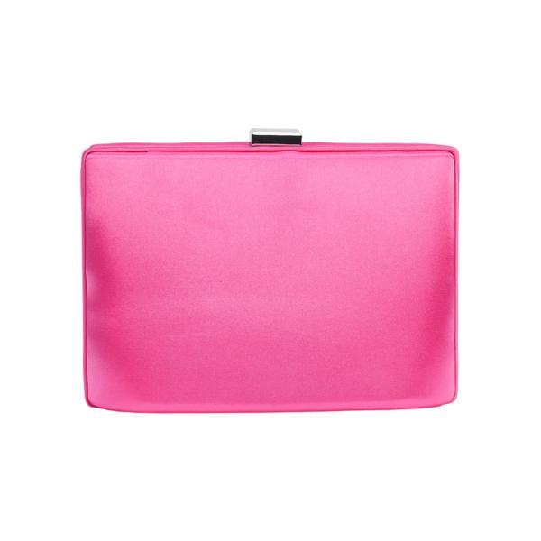 Clutch Tanya Roz-Fuxia Tip Caseta Cu Lant Argintiu