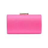 Clutch Maddy Rigid Roz-Fuxia Cu Lant Auriu