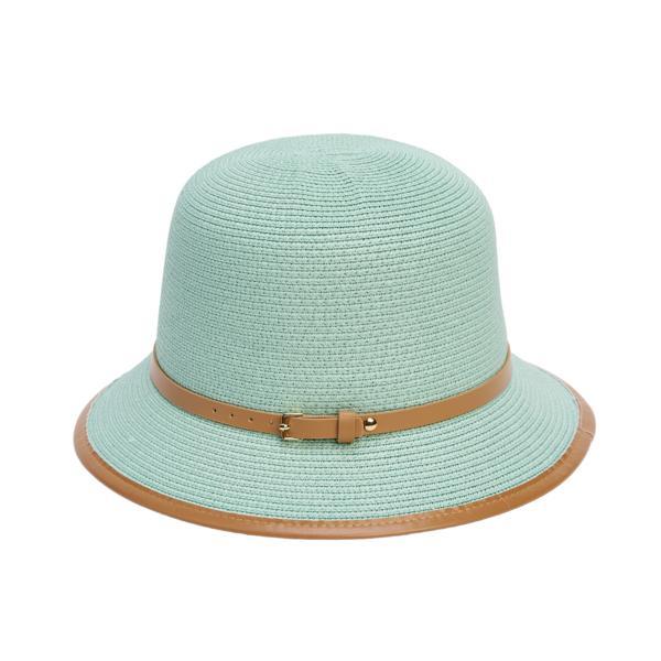 Palarie Malvina Paie Verde Menta Bucket-Hat