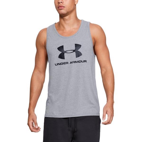 Maiou barbati Under Armour Sportstyle Logo Tank 1329589-036, XS, Gri