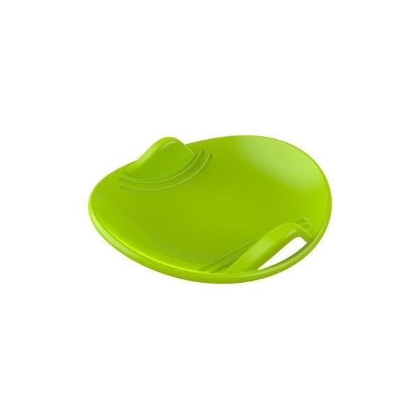 Sanie pentru copii, rotunda, din plastic, verde, 60x59x11 cm, 12878