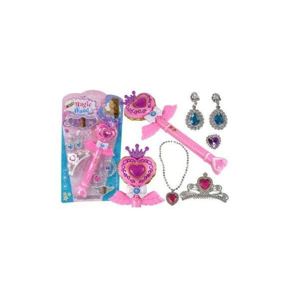 Set bagheta magica pentru printese, cu accesorii, melodii si sunete, 12735