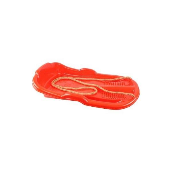 Sanie pentru copii cu franghie, din plastic rosu, 62x36x11 cm, 12885