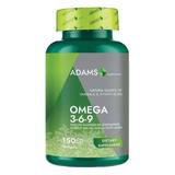 Omega 3-6-9 Ulei din Seminte de In 1000 mg Flaxseed Oil Adams Supplements, 150 capsule