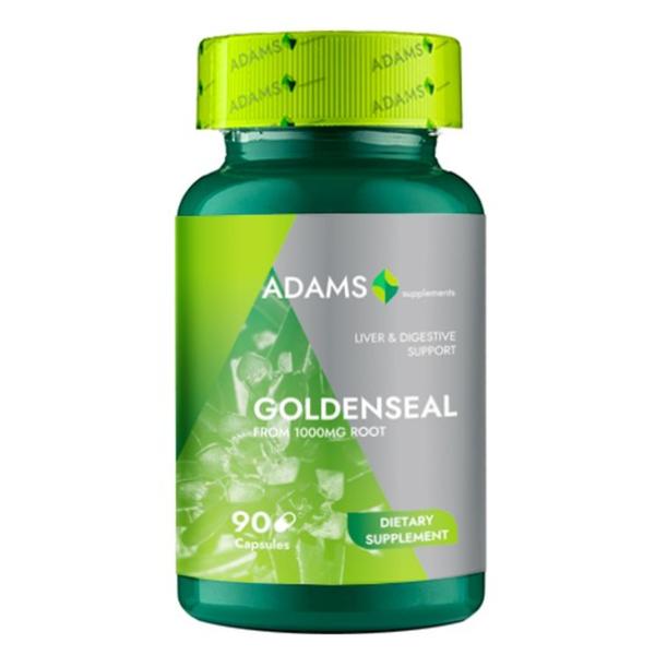 Gentiana 1000 mg Adams Supplements Goldsenseal Liver & Digestive Support, 90 capsule