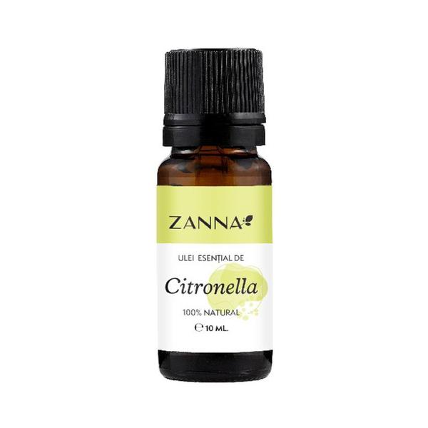 Ulei Esential de Citronella 100% Natural Zanna, 10 ml