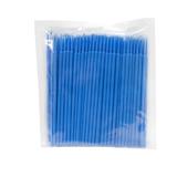 Aplicatoare pentru estensii gene microbrush - Blue, set 100 buc